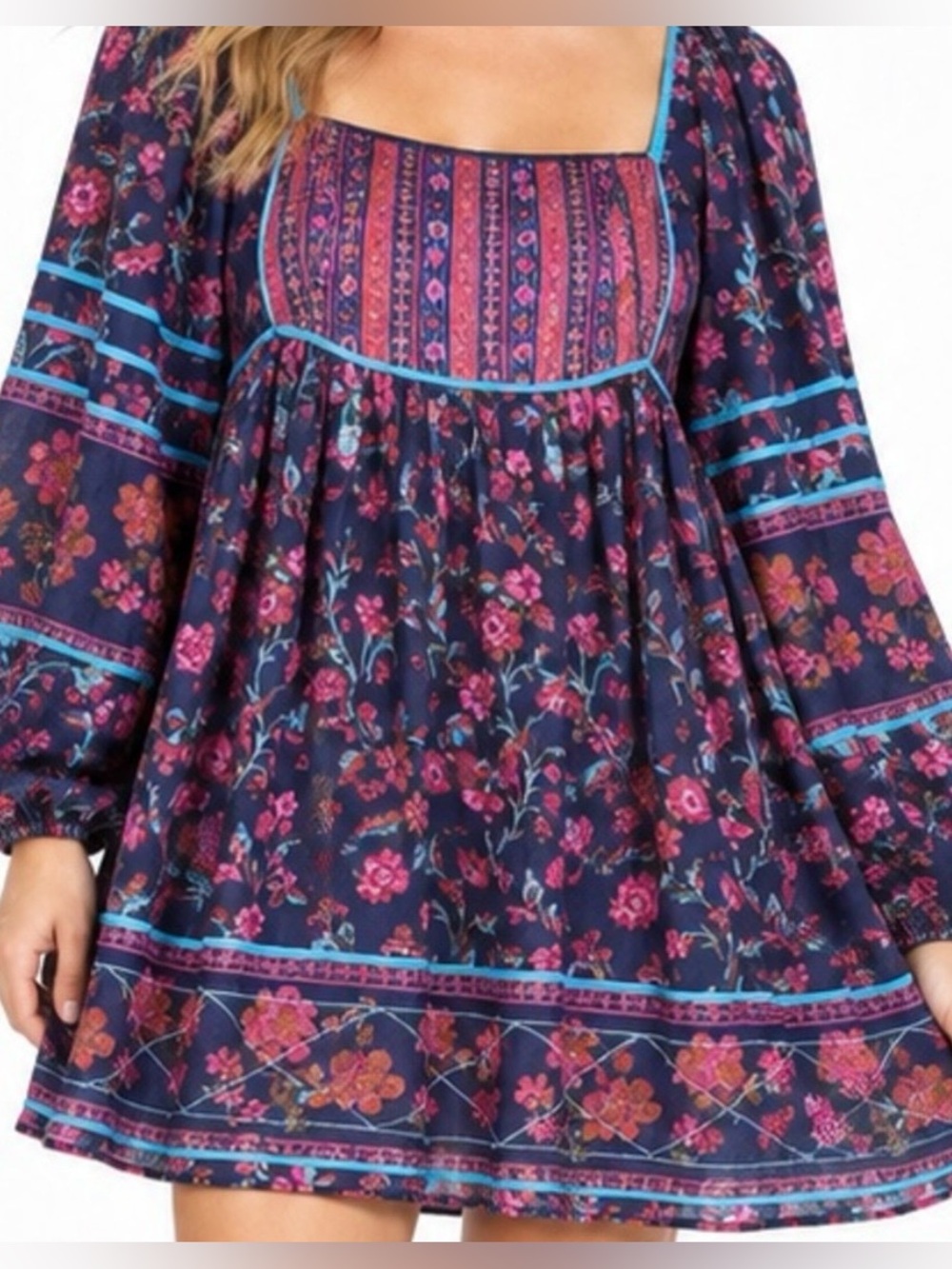 💙EUC Free People Endless Afternoon Mini Dress